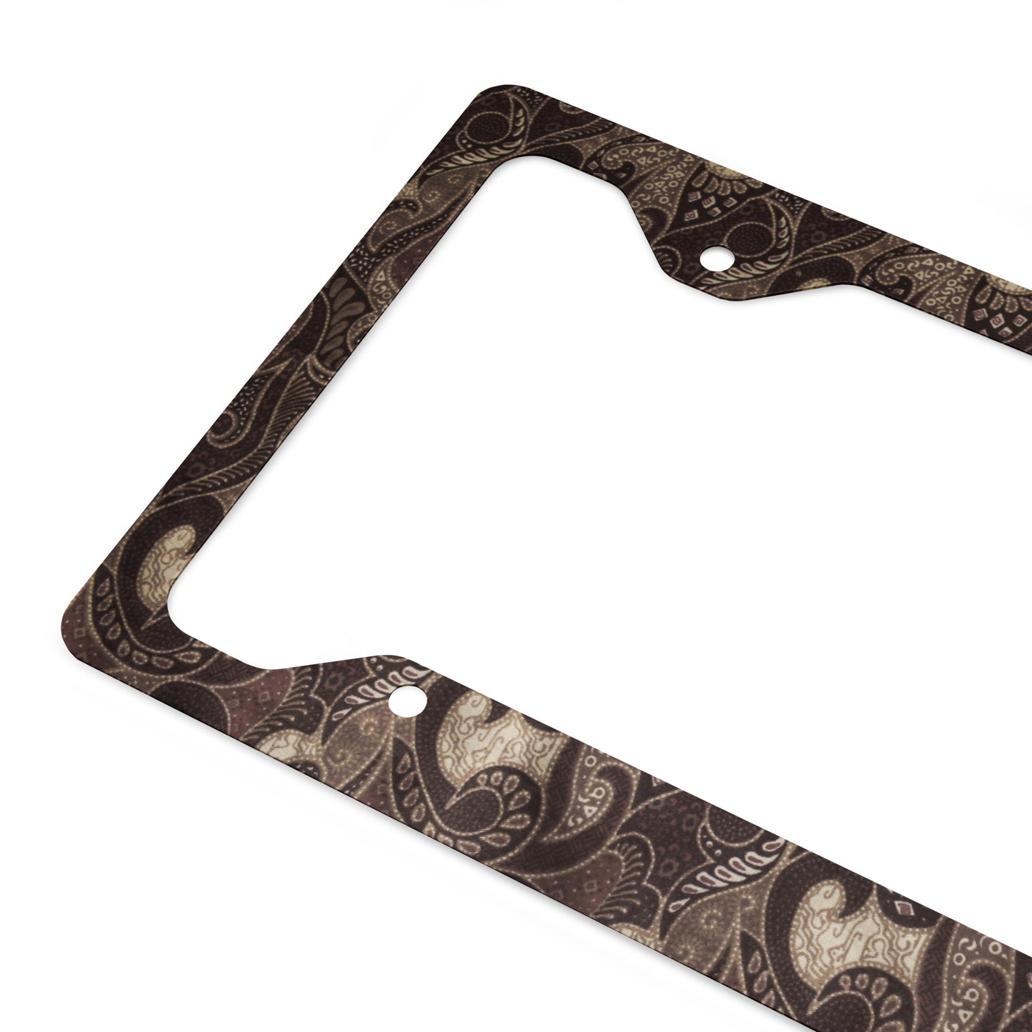 Vehicle Metal Plate Frame (2) pcs. Batik Printed