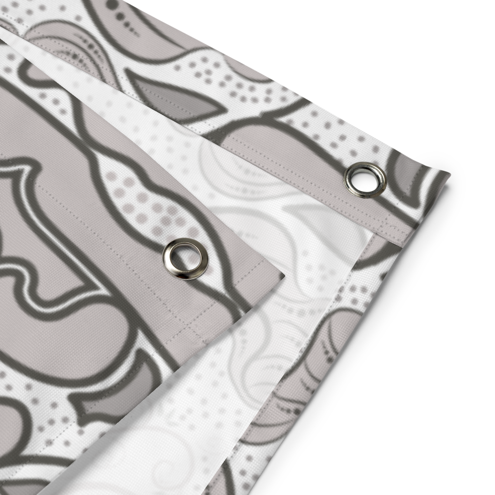 Indonesia Map Decorative Flag