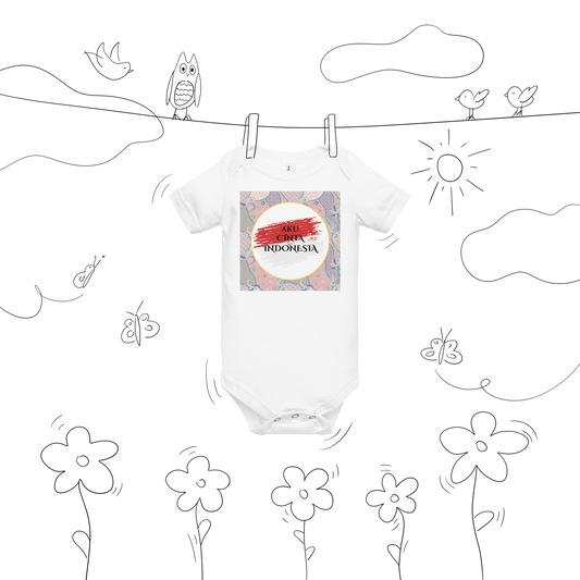 Aku Cinta Indonesia Baby Onesie - US Free Shipping